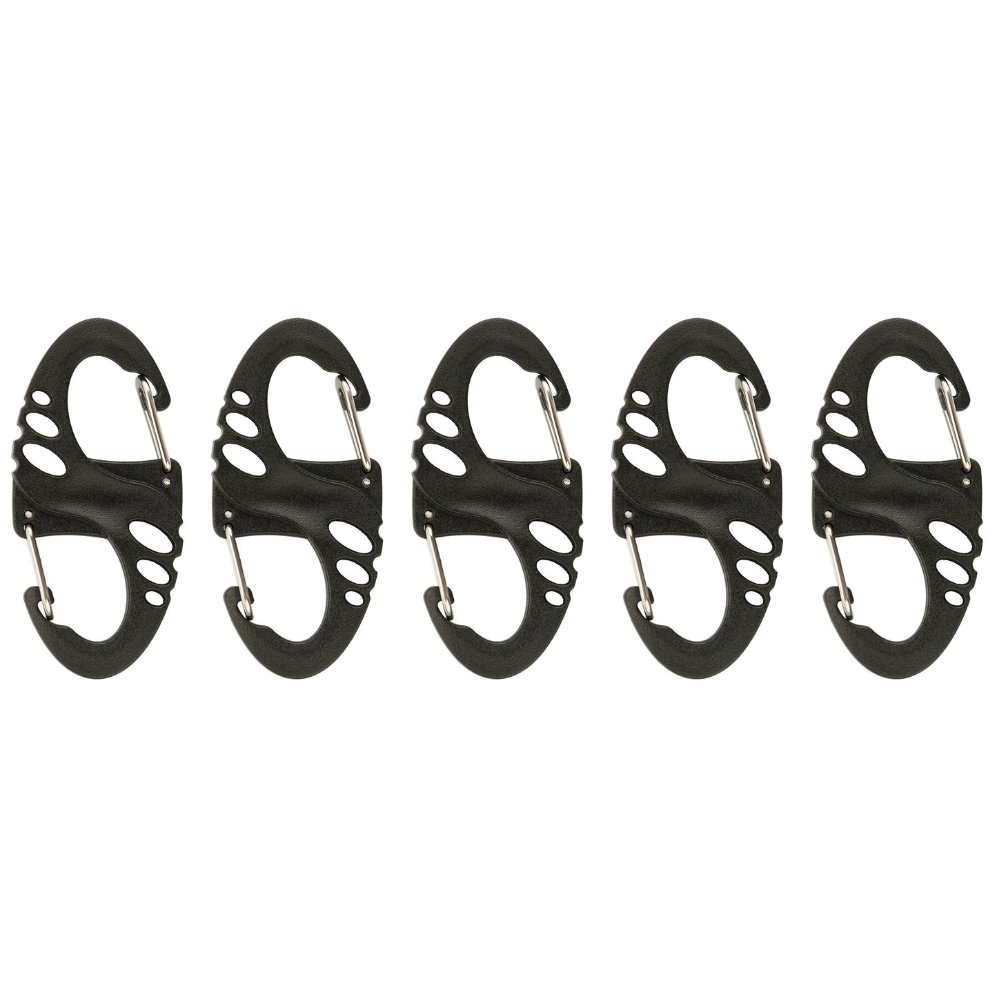 Karabińczyk M-Tac S-Hook plastikowy Black - 5 szt.