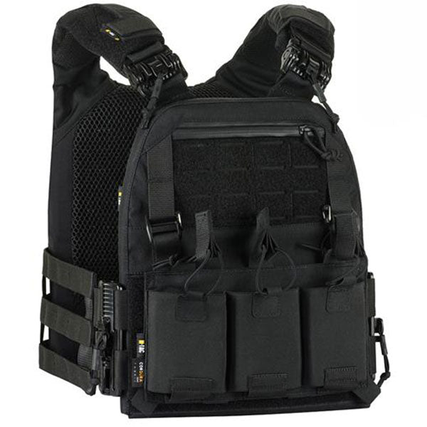 Kamizelka taktyczna typu Plate Carrier M-Tac Cuirass Fast QRS - Black - na płyty Medium