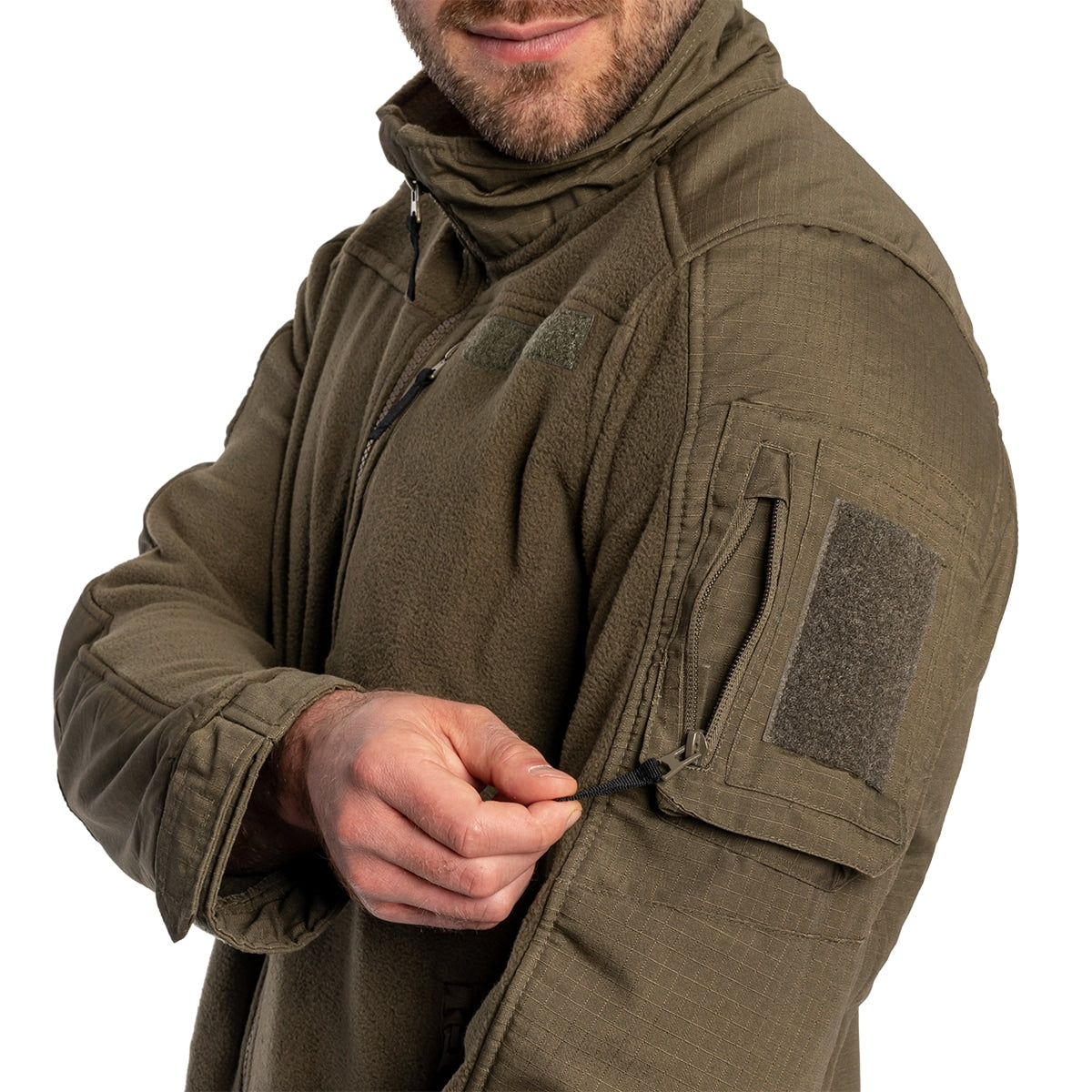 Polar Brandit Fleecejacket Ripstop - Olive