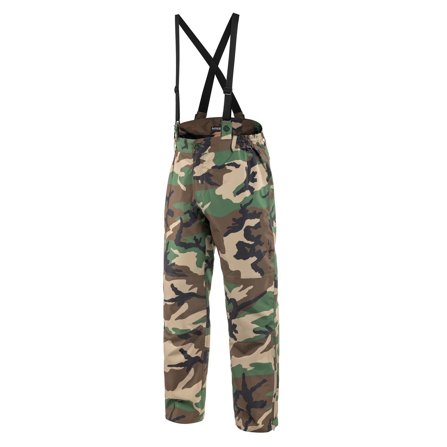 Spodnie Pentagon Hurricane z szelkami - Woodland