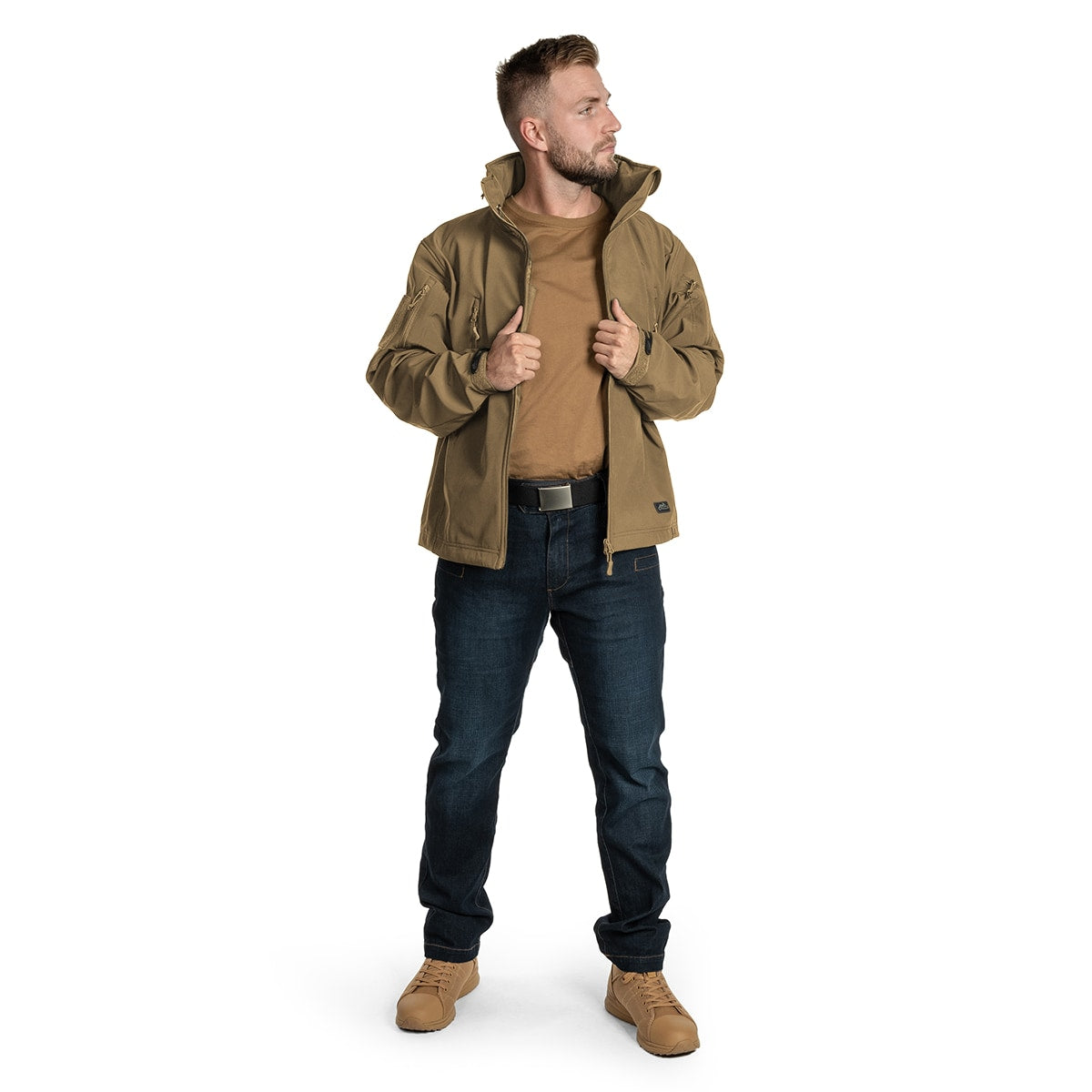 Kurtka Helikon Gunfighter Softshell Shark Skin Windblocker - Coyote