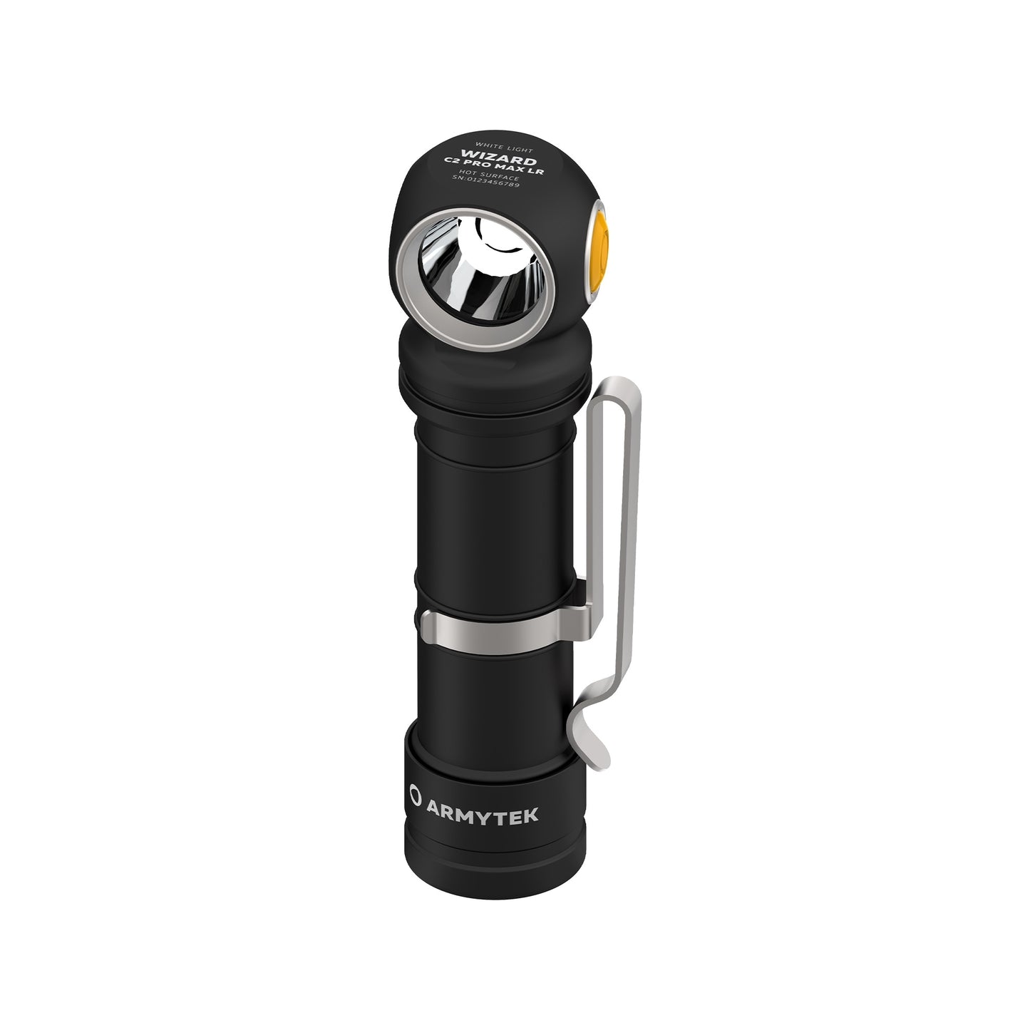 Latarka czołowa i kątowa Armytek Wizard C2 Pro MAX LR Warm PCB - 3870 lumenów