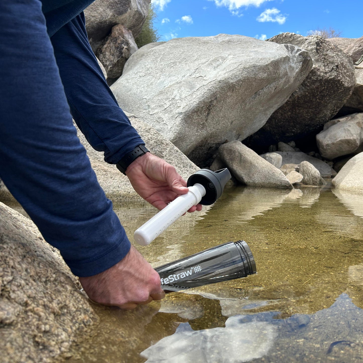 Butelka z filtrem LifeStraw Go 2.0 Tritan 650 ml - Polar White