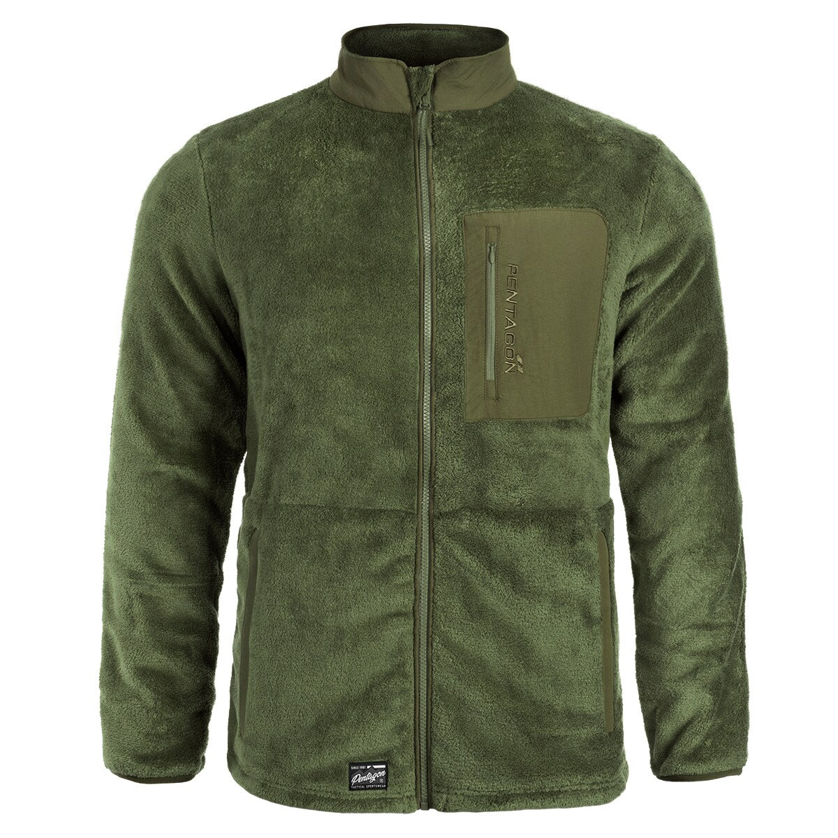Polar Pentagon Grizzly Full Zip - Camo Green
