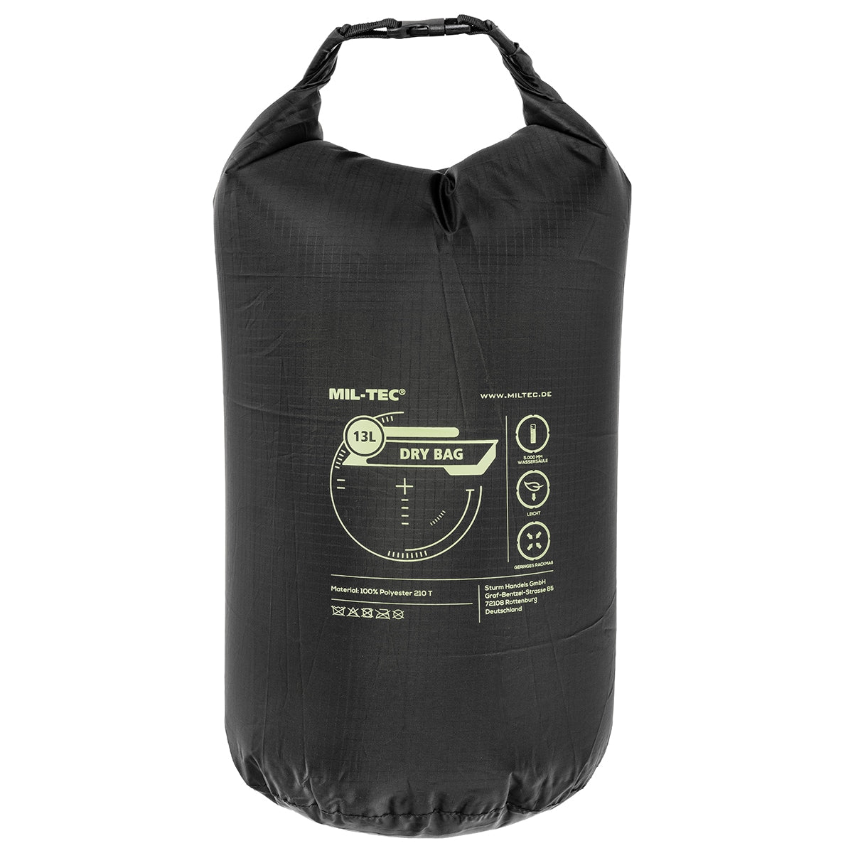 Worek wodoodporny Mil-Tec Drybag 13 l - Black