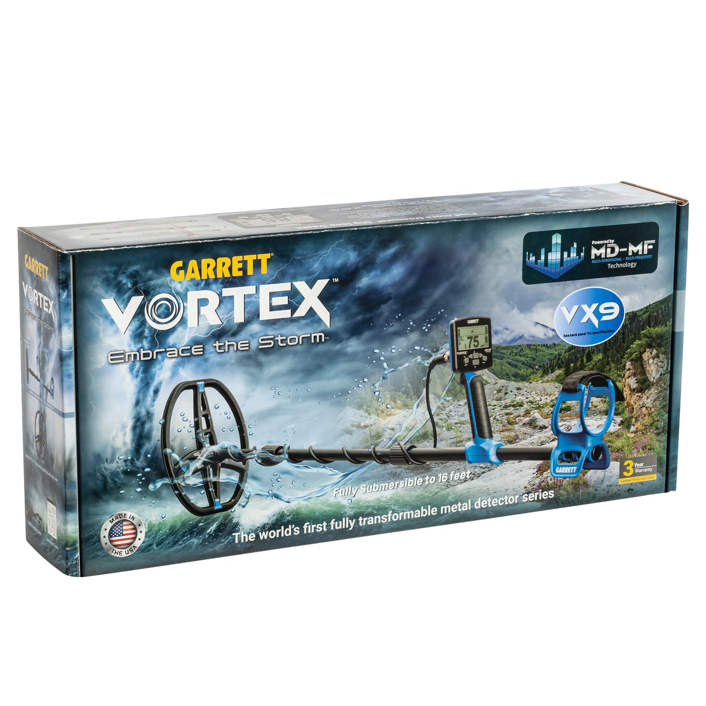 Wykrywacz metali Garrett Vortex VX9 z cewką Raider 8,5X11"