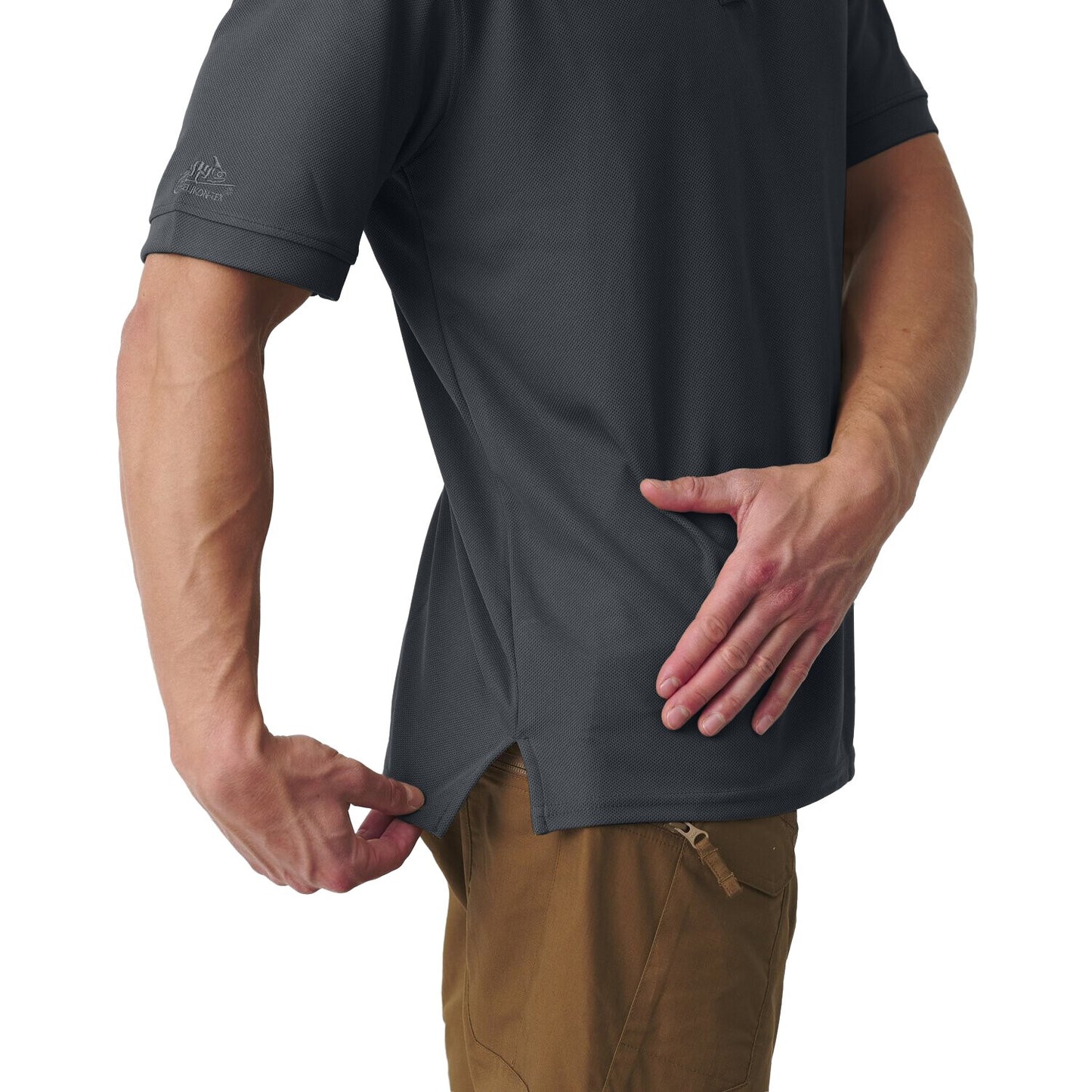 Koszulka termoaktywna Polo Helikon UTL TopCool - Shadow Grey