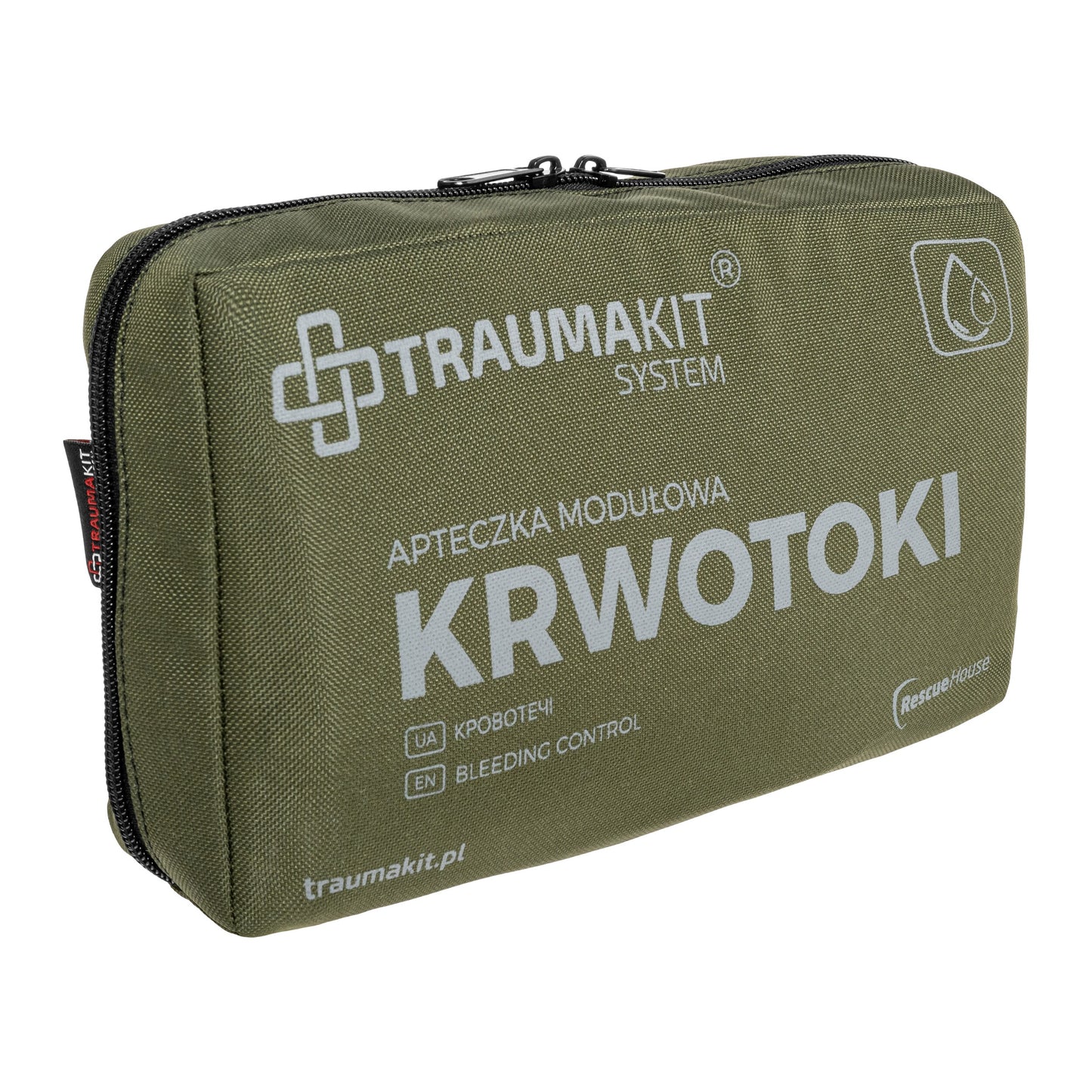 Apteczka modułowa AedMax Trauma Kit K Zielona - Krwotoki