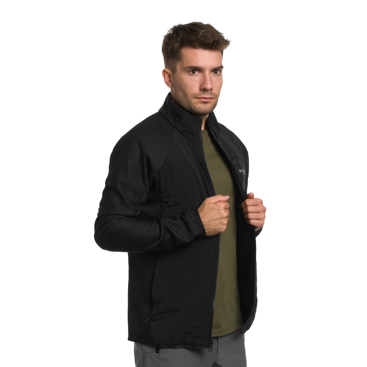 Kurtka Columbia Arctic Crest Hybrid Technical Fleece - Black