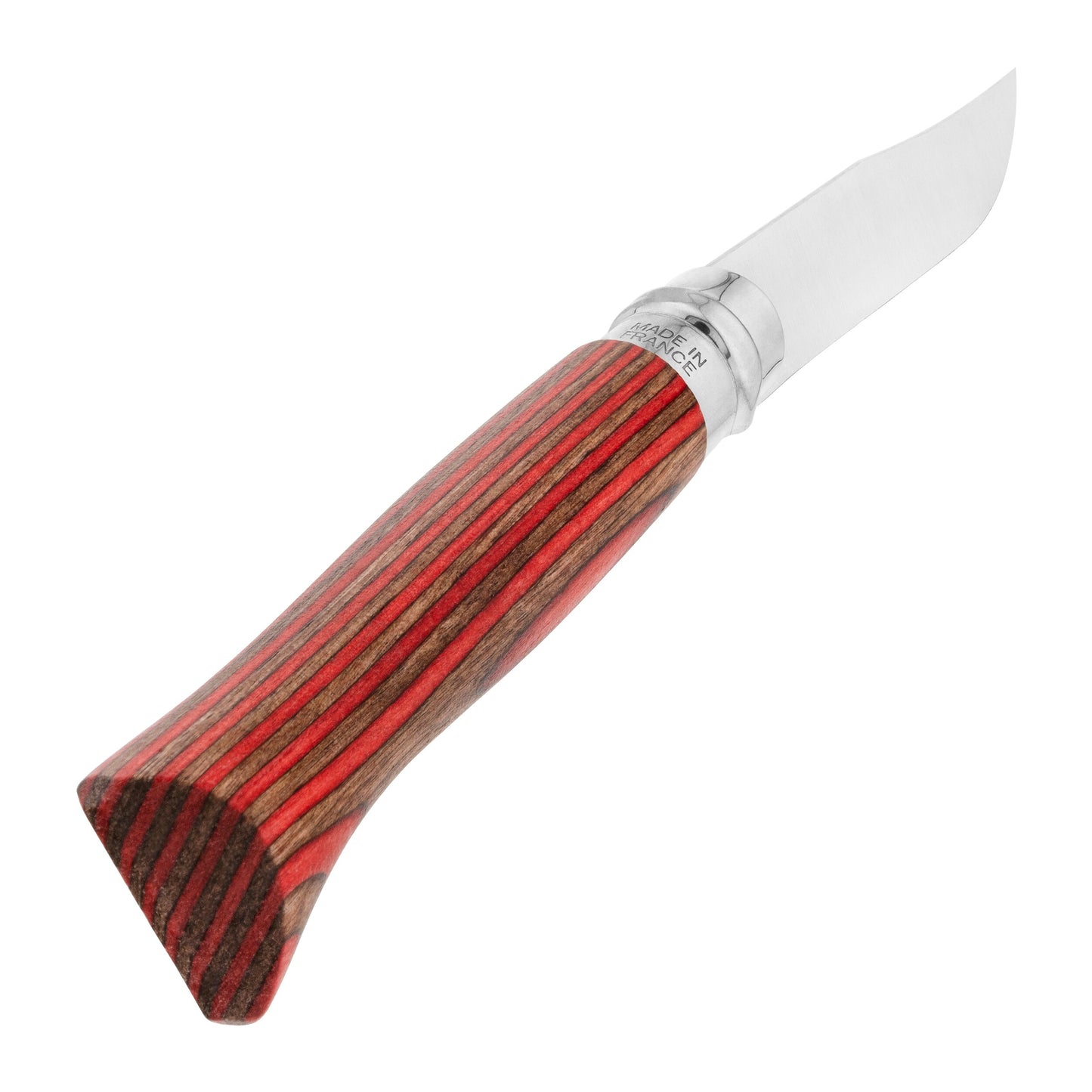 Nóż składany Opinel No.8 Laminated Inox - Red Natural