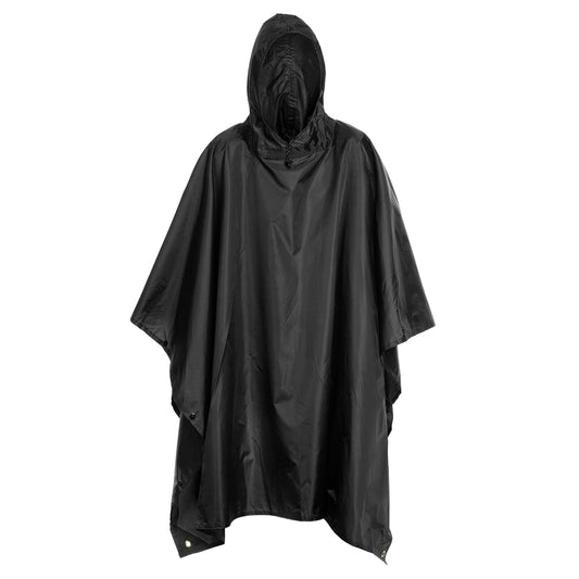 Ponczo Badger Outdoor Rain Poncho Ripstop - Black