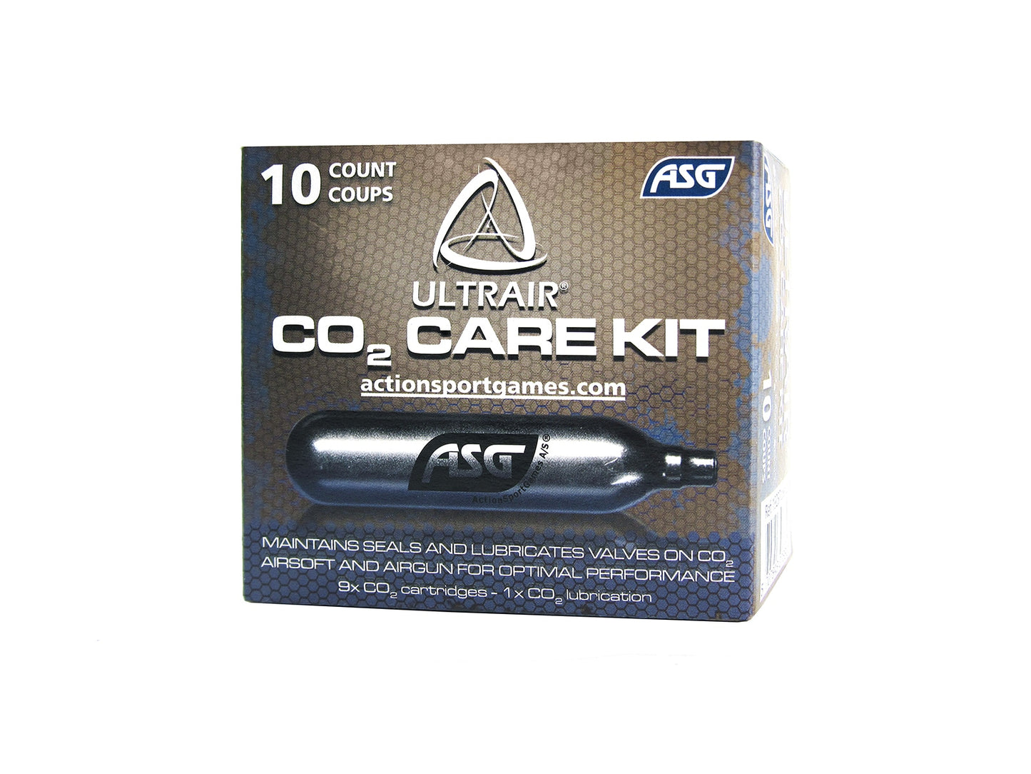 Nabój CO2 ASG UltraAir 12 g - 9 + 1 konserwująco-czyszczący