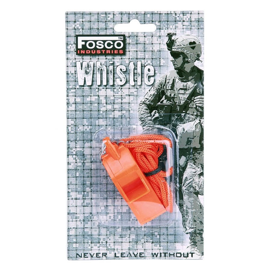 Gwizdek alarmowy Fosco - pomarańczowy