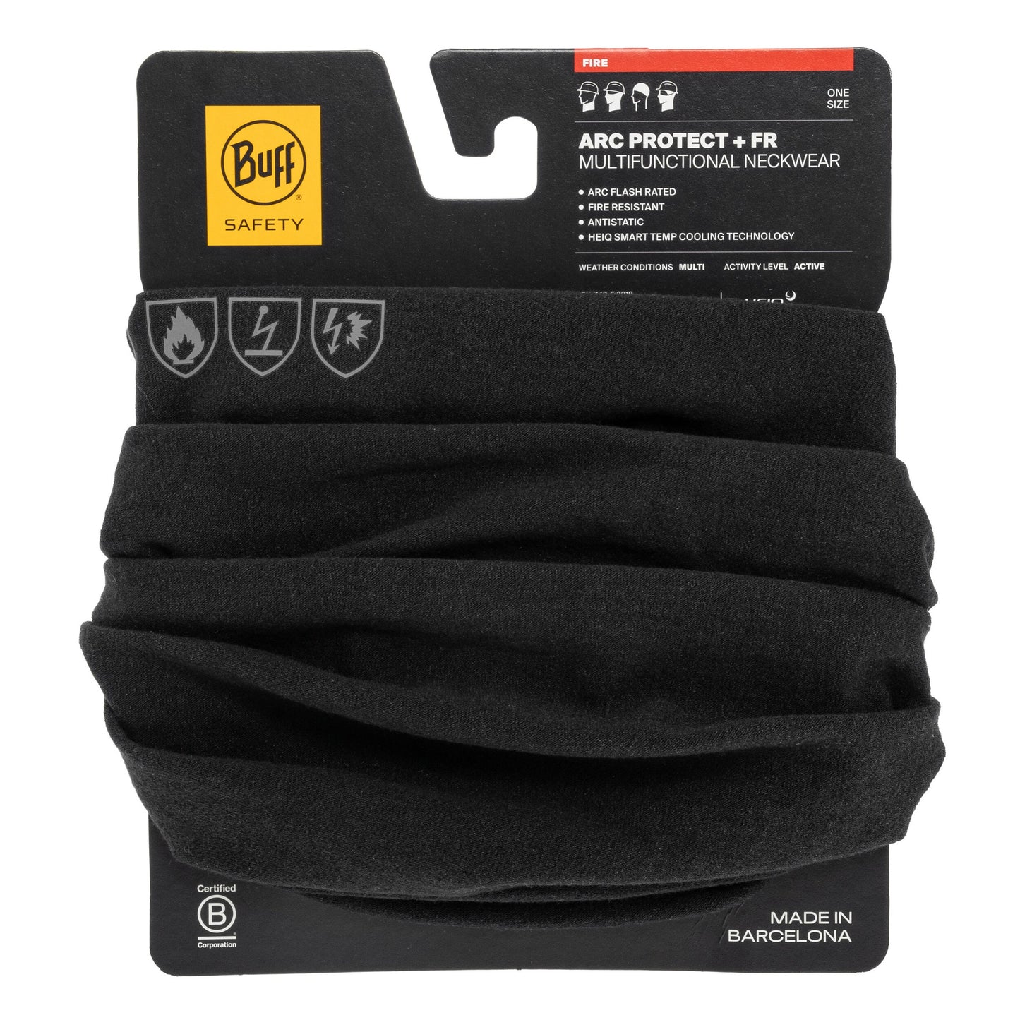 Chusta ochronna ognioodporna Buff Safety Arc Protect + Fire Resistant - Solid Paris Blue