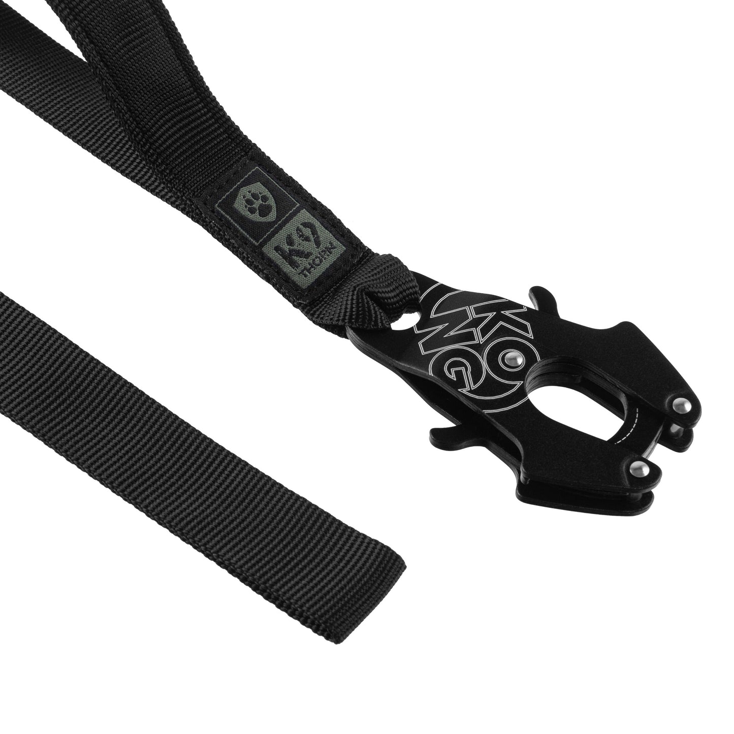 Smycz K9 Thorn Kong Frog z amortyzatorem czarna - 150 cm