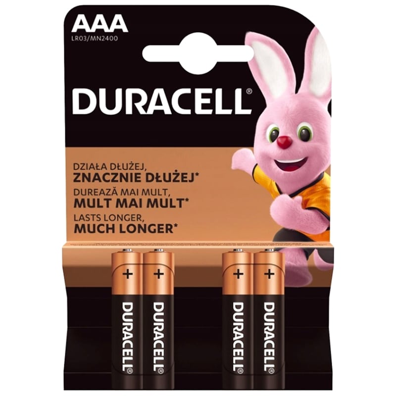 Bateria Duracell Basic Extra Life LR03/AAA - 4 szt.