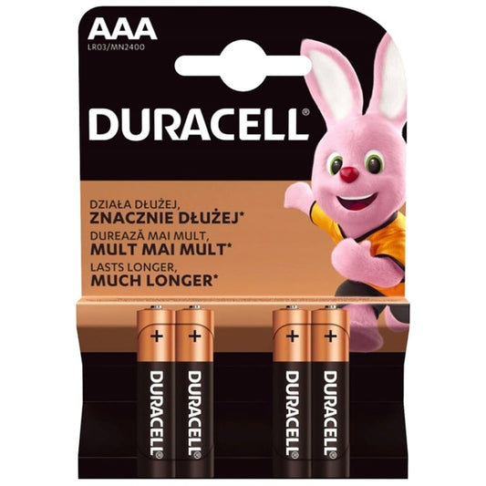 Bateria Duracell Basic Extra Life LR03/AAA - 4 szt.