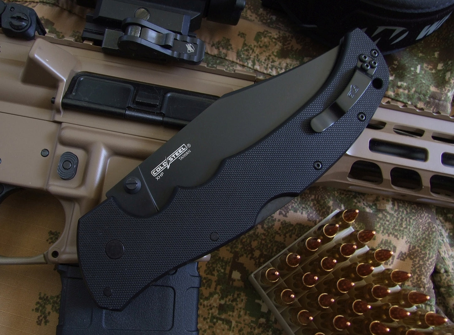 Nóż składany Cold Steel Recon 1 XL Clip Point XHP