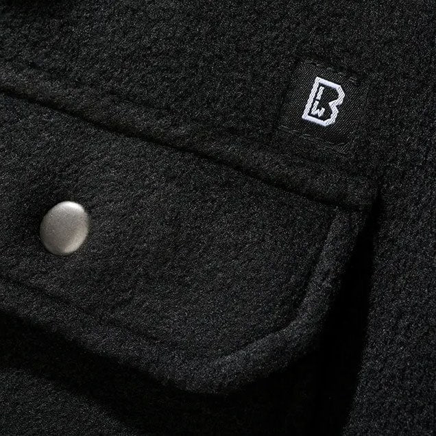 Koszula Brandit Jeff Fleece Long Sleeve - Black
