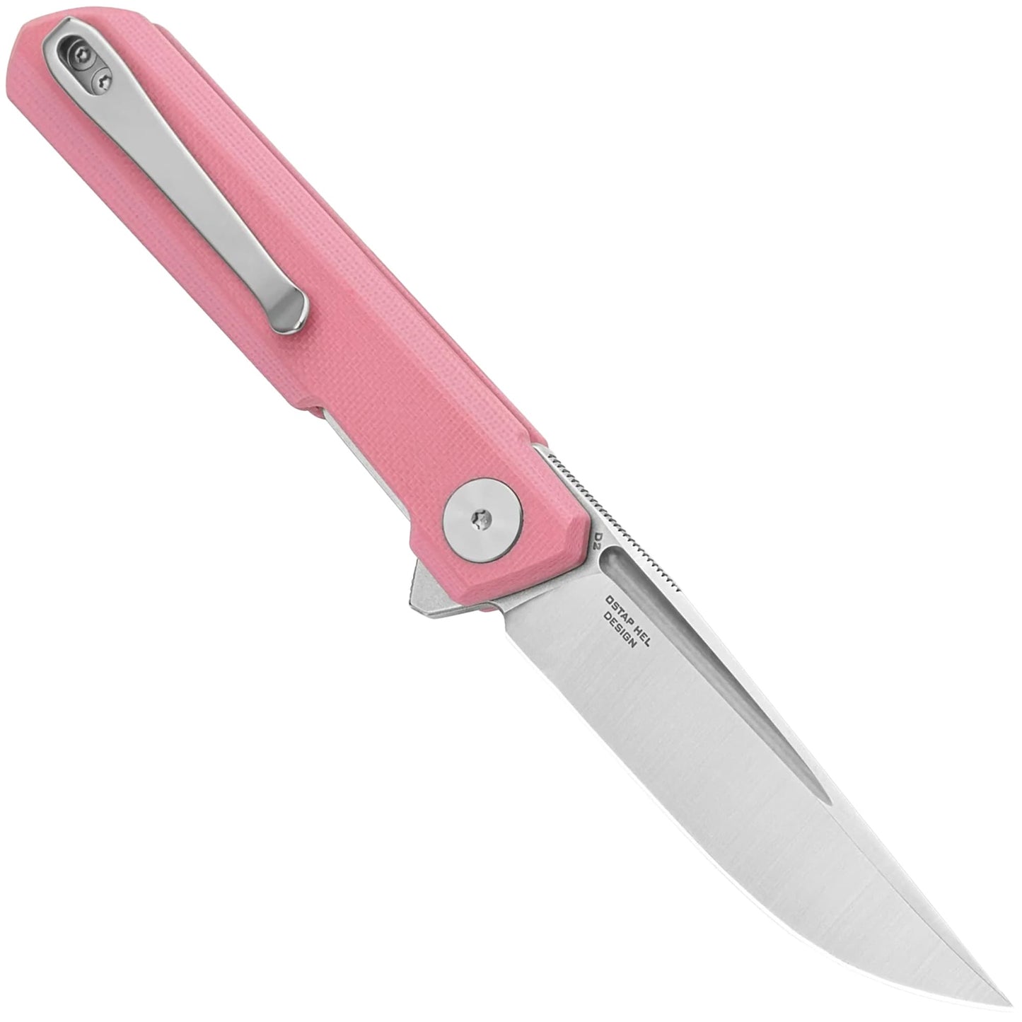 Nóż składany Bestechman Mini Dundee - Pink/Satin Stonewash
