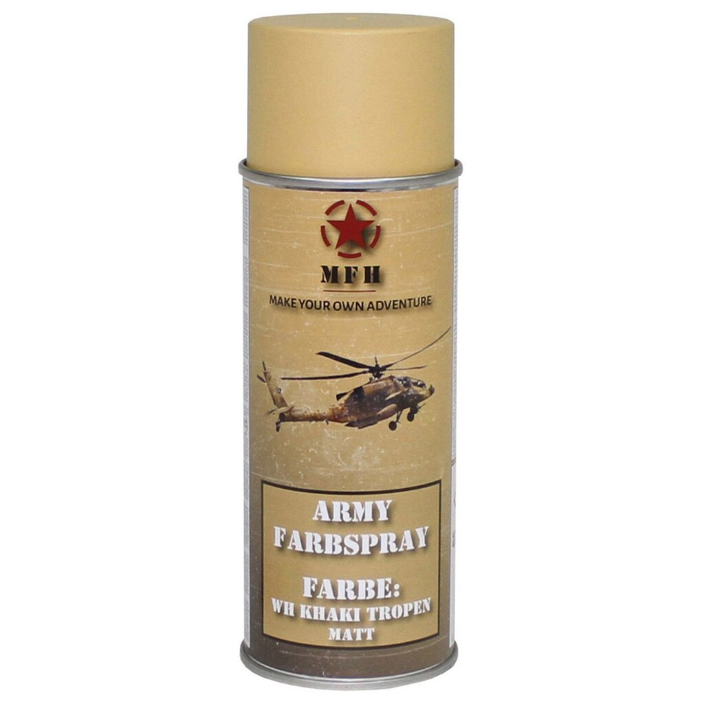 Farba wojskowa w sprayu MFH 400 ml - WH Khaki Tropics (RAL1002)