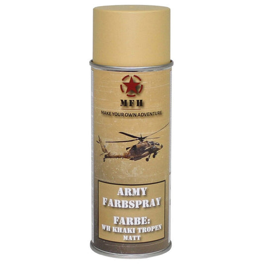 Farba wojskowa w sprayu MFH 400 ml - WH Khaki Tropics (RAL1002)