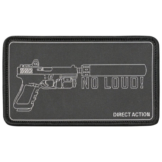 Naszywka Direct Action No Loud! - Black