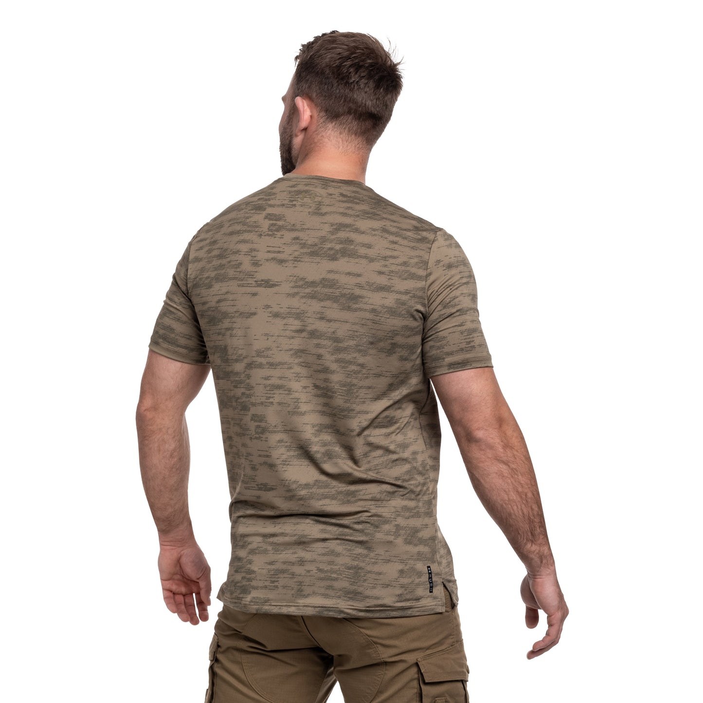 Koszulka termoaktywna Under Armour Vanish Energy Printed - Bayou/Marine OD Green