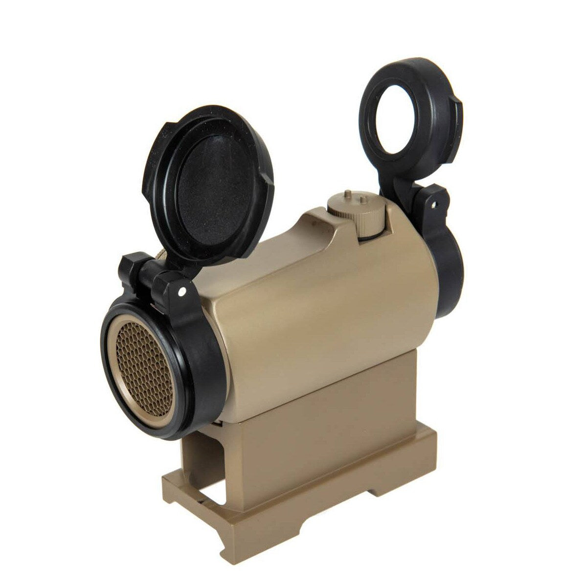 Kolimator JJ Airsoft TR02 na wysokim montażu QD - Tan