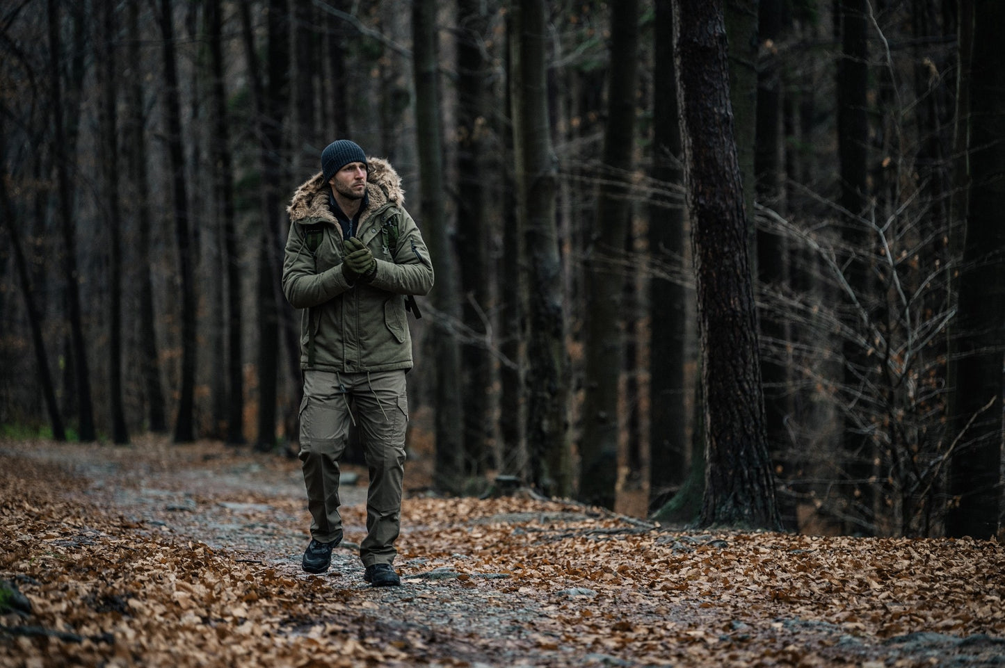 Kurtka Military Wear Fish Tail Parka - Olive