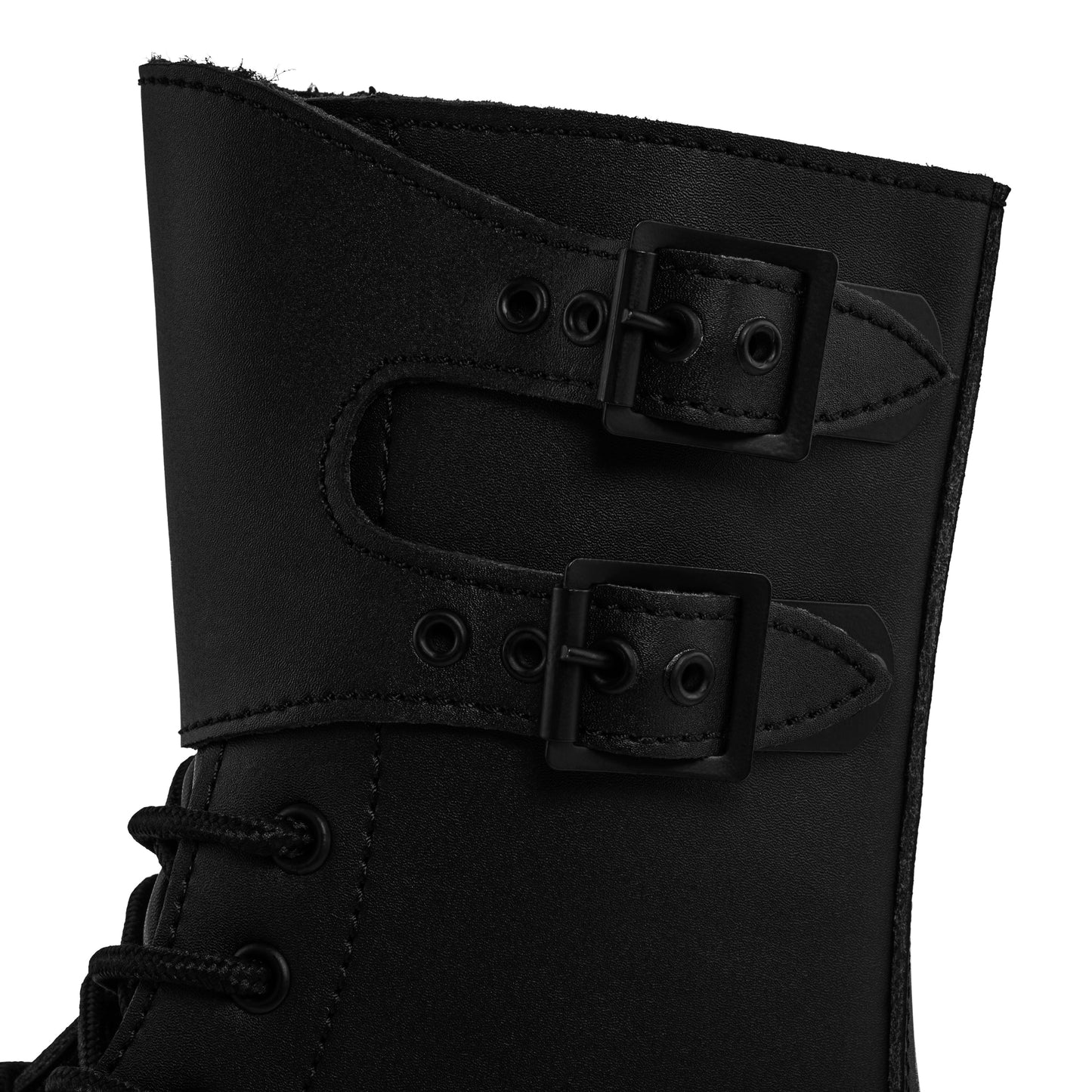 Buty Mil-Tec French Action Leather Combat Boots - Black