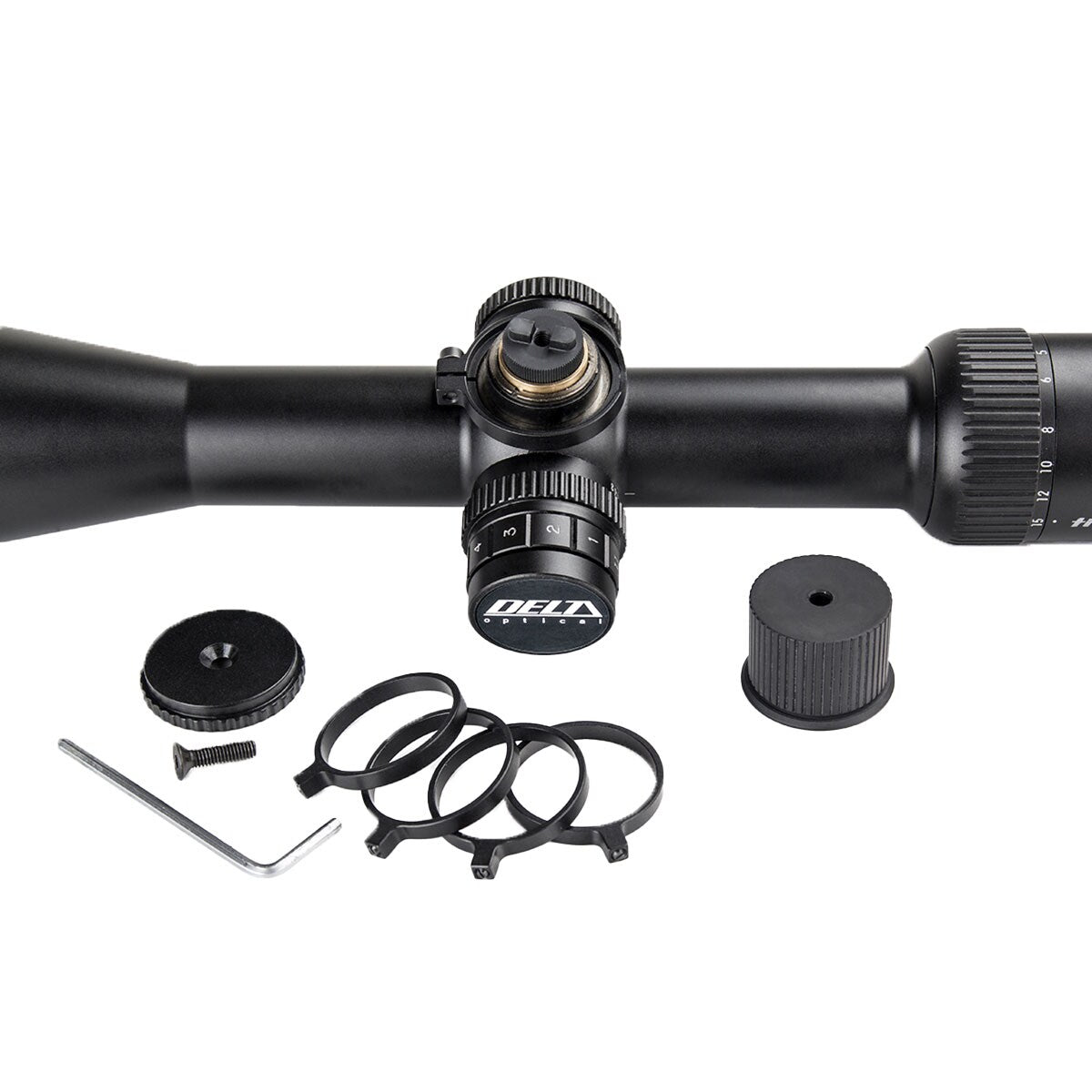 Wieżyczka balistyczna Delta Optical do lunet Titanium HD - 4 pozycje