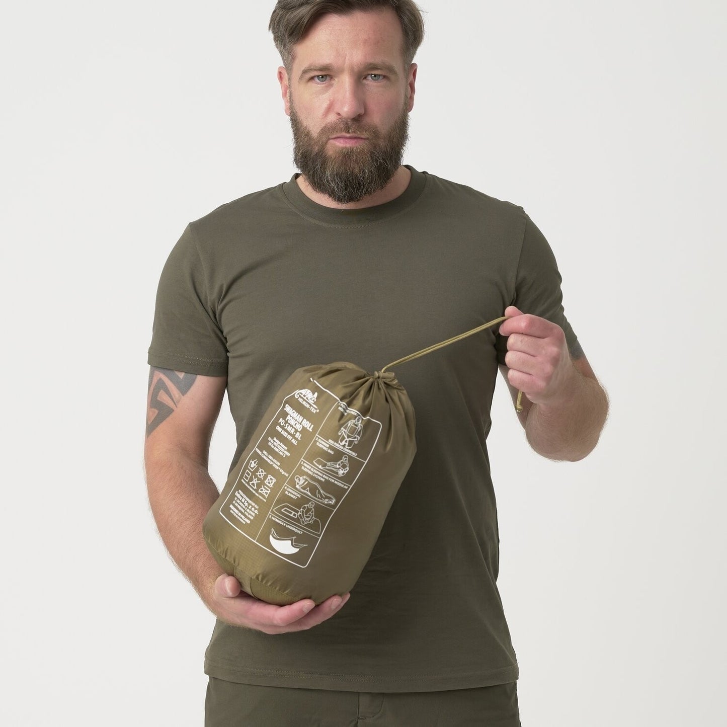 Ponczo Helikon Swagman Roll Climashield Apex z funkcją śpiwora - MultiCam