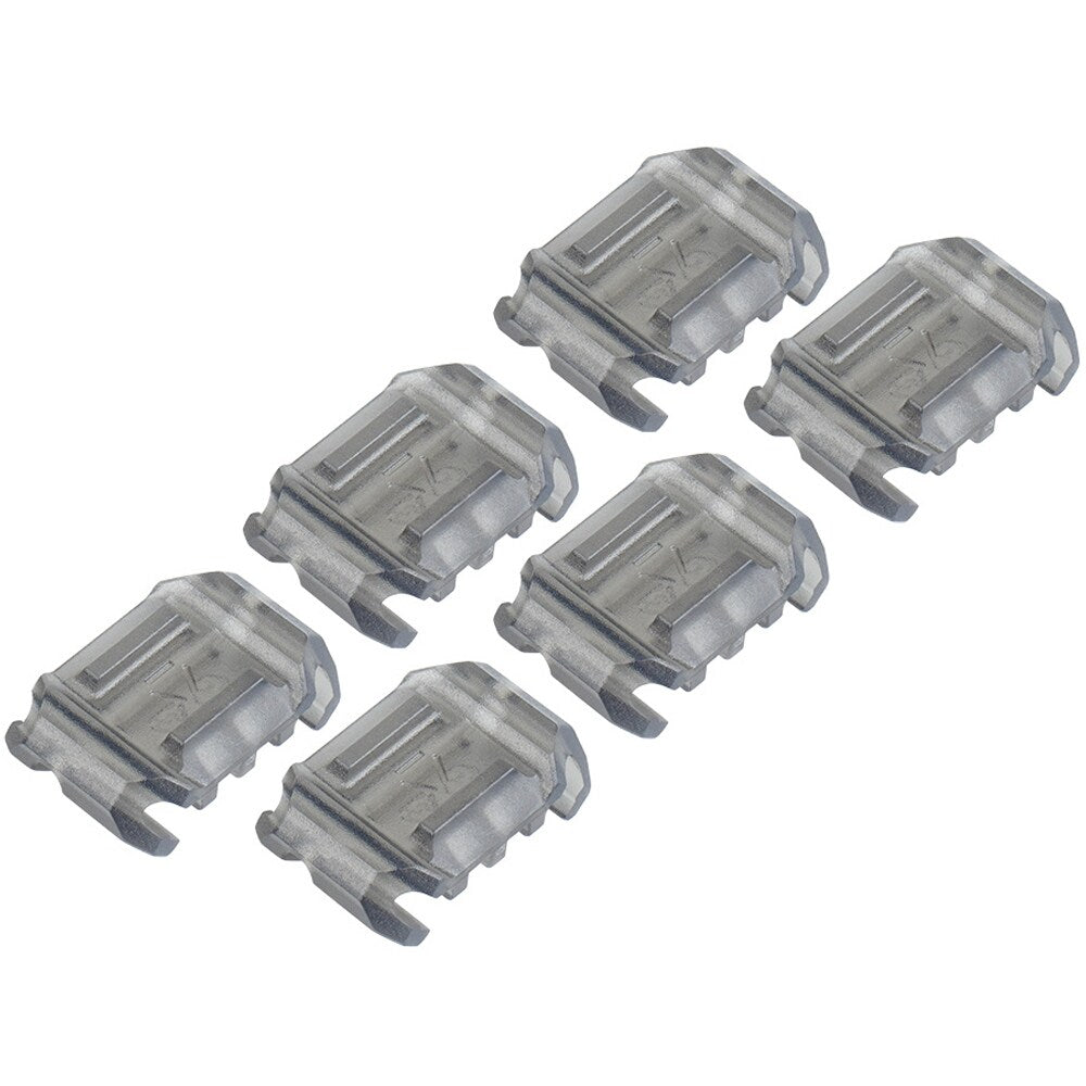 Osłony szyny RIS Strike Industries Multidirectional Picatinny Rail Cover with Cable Management 6 szt. - Translucent