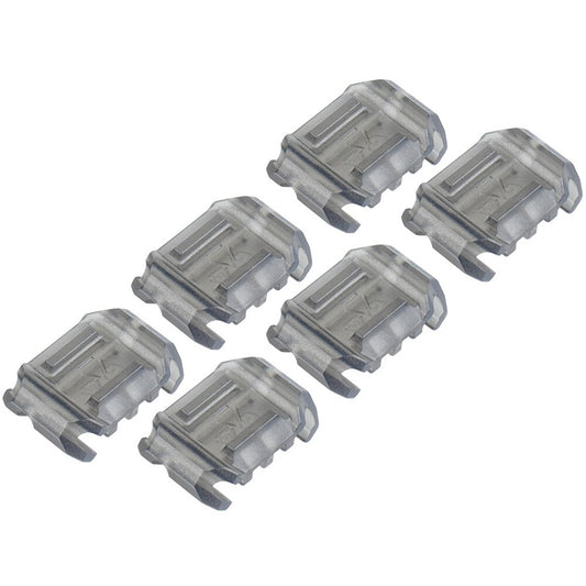 Osłony szyny RIS Strike Industries Multidirectional Picatinny Rail Cover with Cable Management 6 szt. - Translucent