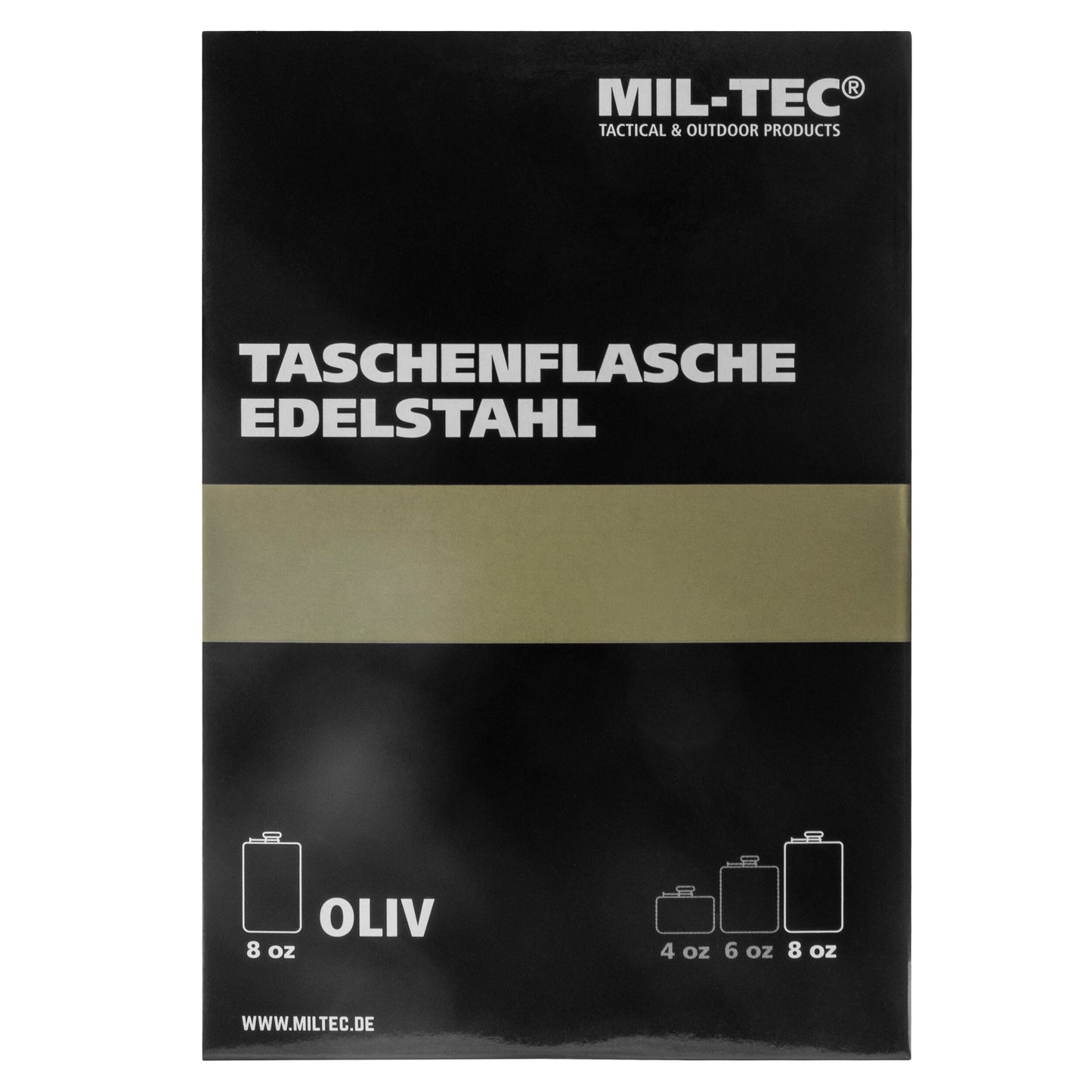 Piersiówka Mil-Tec 220 ml - Olive