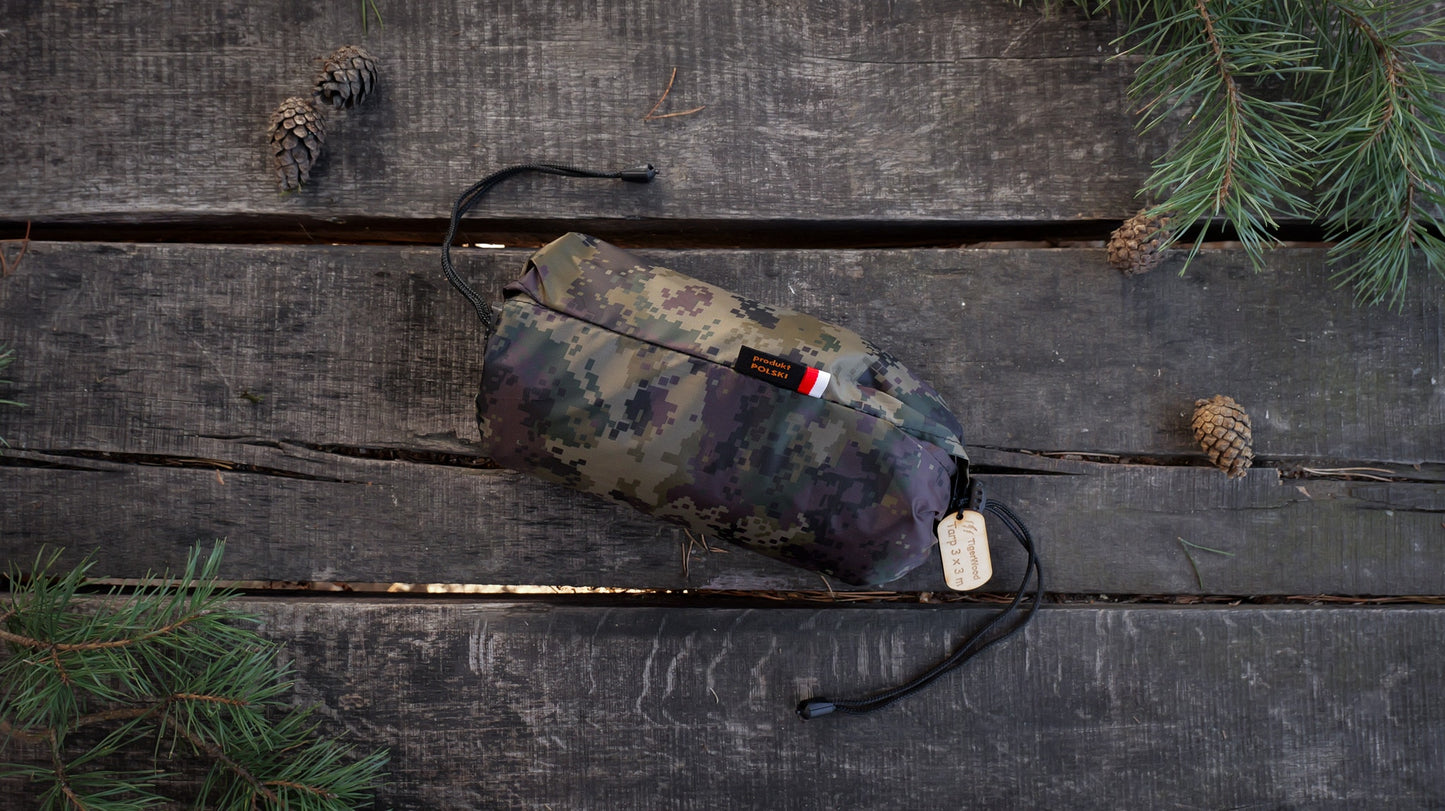 Płachta biwakowa TigerWood Tarp T2 3 x 3 m - Camo