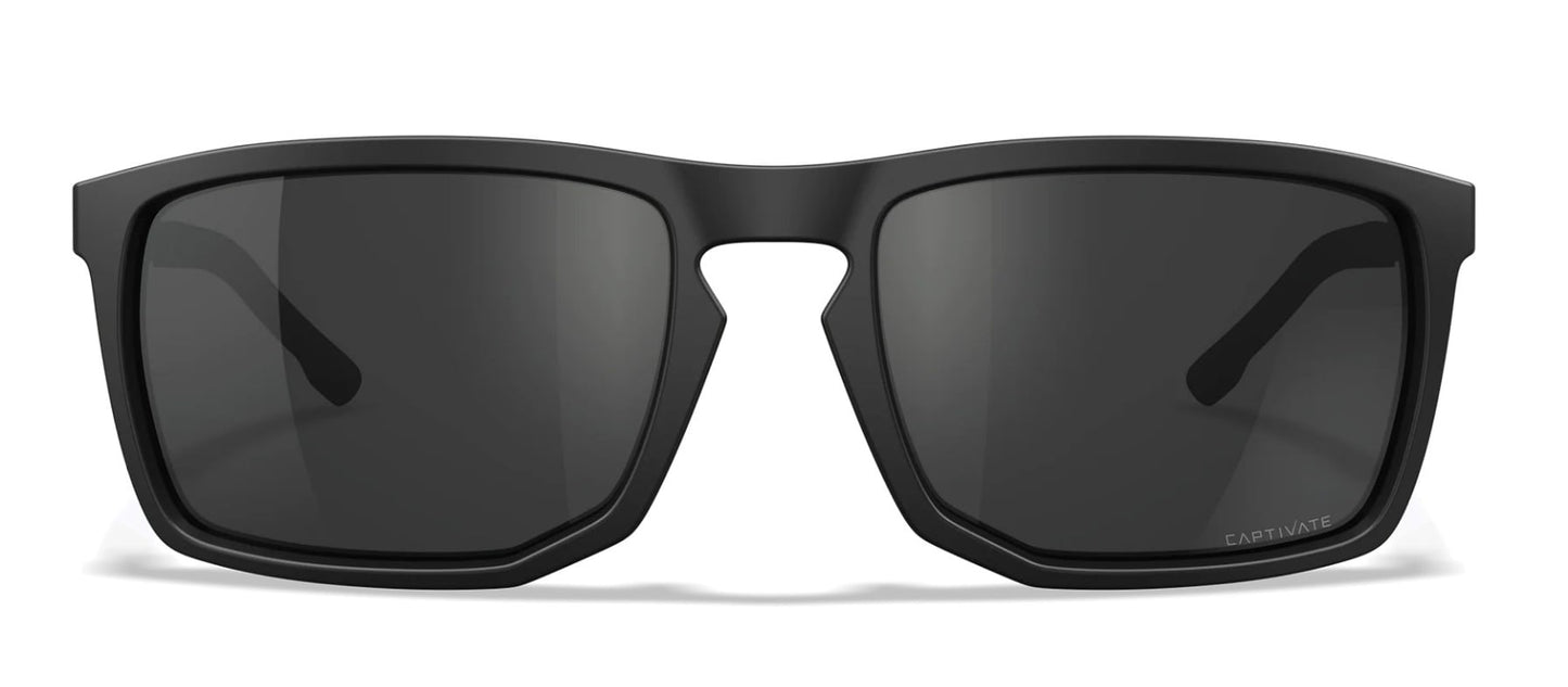 Okulary taktyczne Wiley X Axe - Captivate Polarized Grey/Matte Black