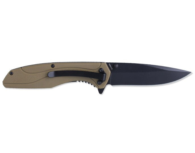 Noz składany Smith&Wesson Drop-Point FDE Nylon