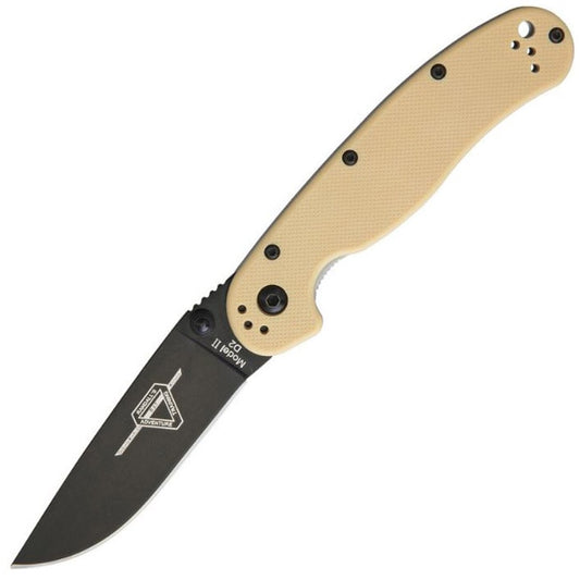Nóż składany Ontario Rat-2 Folder D2 - Desert Tan