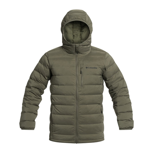 Kurtka Columbia Drift Peak Stretch Down Hooded - Stone Green