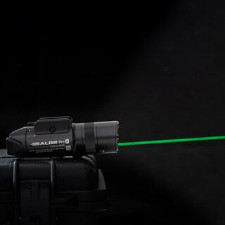 Latarka na broń z celownikiem laserowym Olight BALDR Pro R - 1350 lumenów, Green Laser