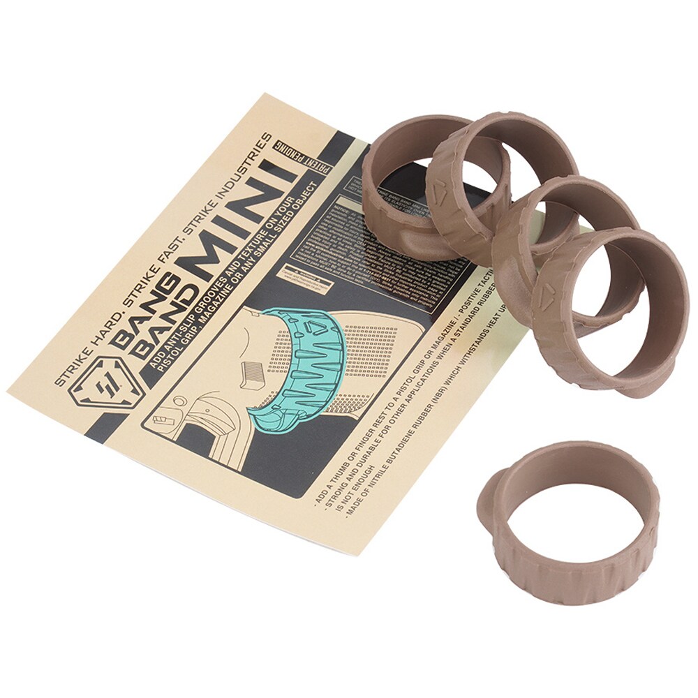 Opaski elastyczne Strike Industries Bang Band Mini 5 szt. - Flat Dark Earth
