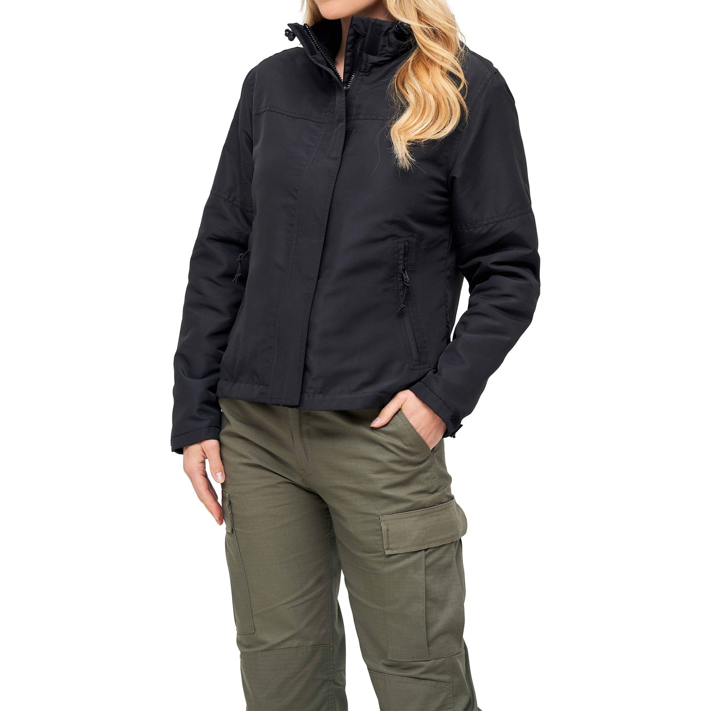 Kurtka damska Brandit Windbreaker Frontzip - Black