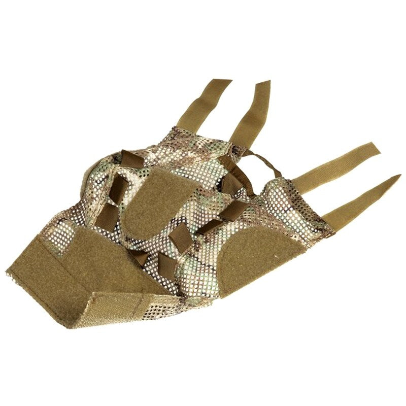 Pokrowiec siatkowy FMA na hełm typu Fast (M) - Arid MC Camo