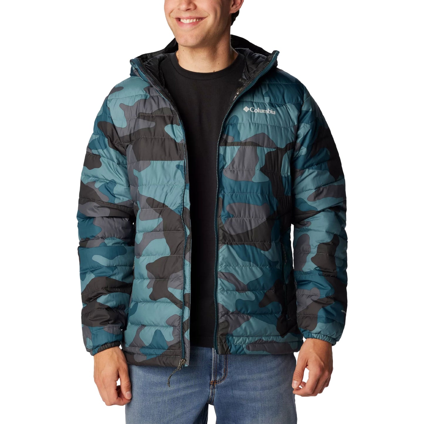 Kurtka Columbia Powder Lite Hooded Jacket - Metal Mod Camo