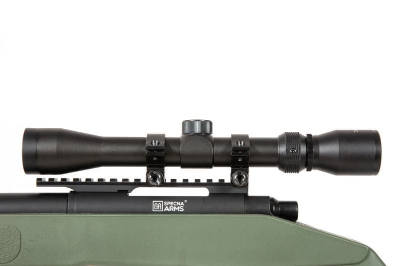 Karabin snajperski ASG Specna Arms SA-S02 CORE z lunetą i dwójnogiem - Olive