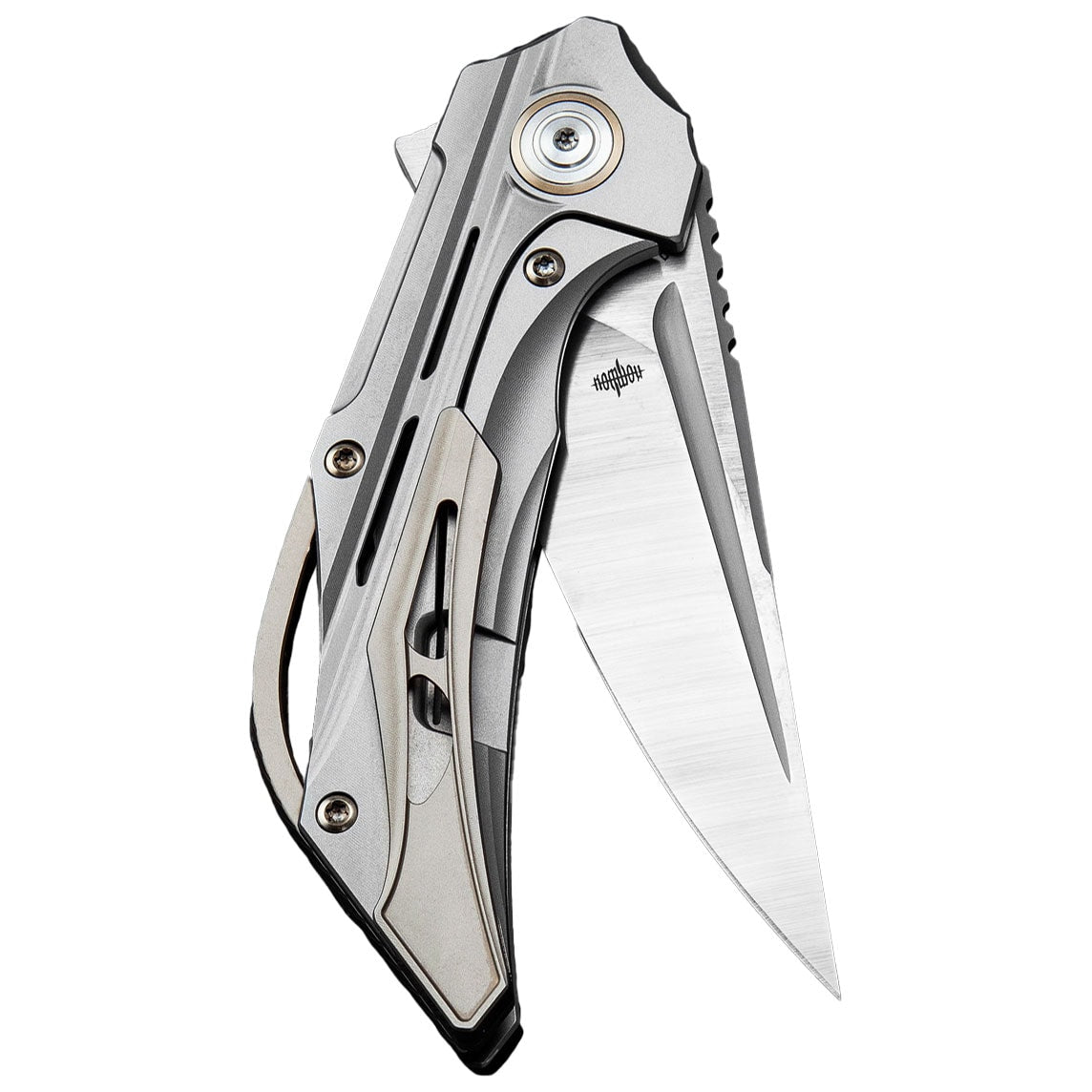 Nóż składany Bestech Knives Vigil - Satin Blade/Grey Titanium