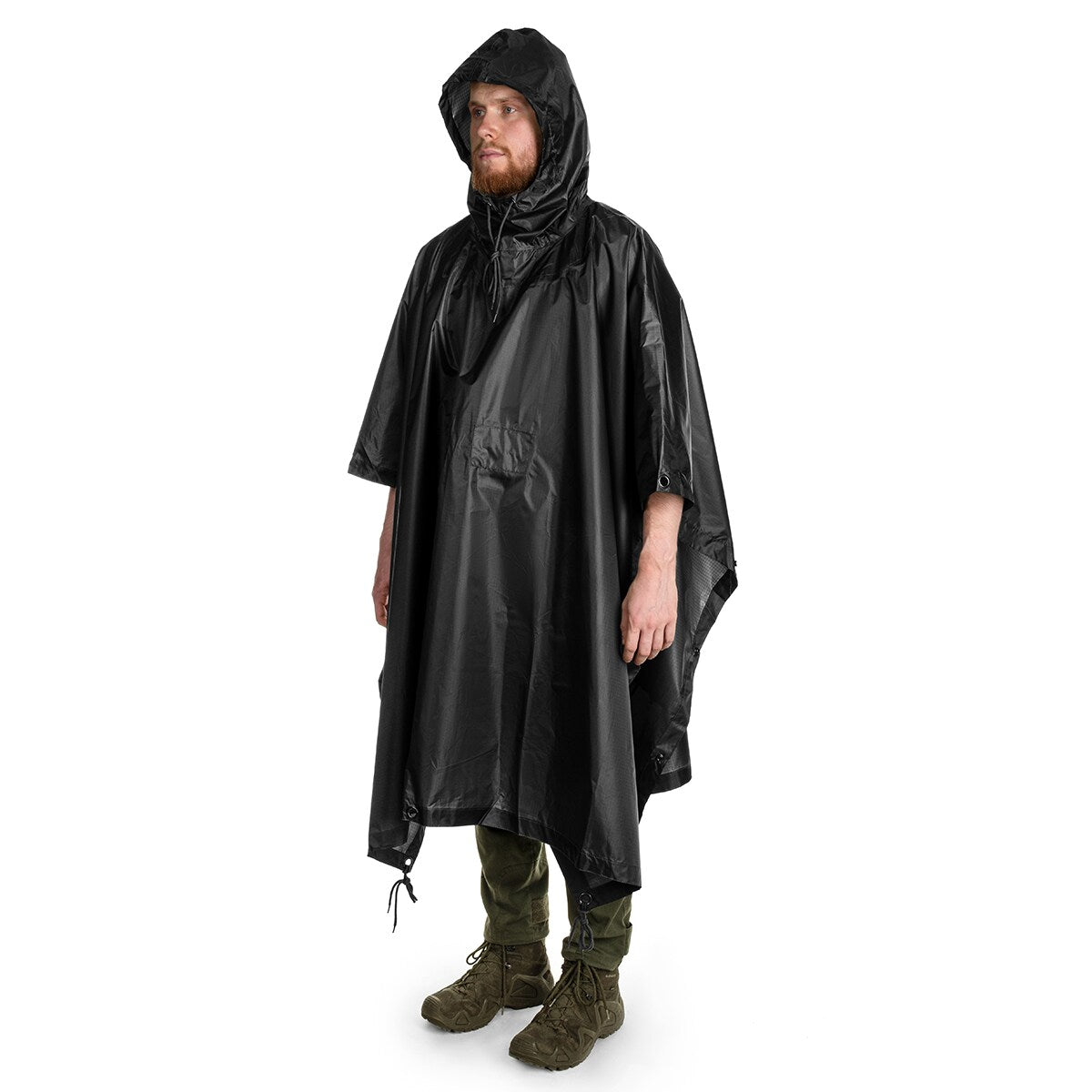 Ponczo MFH RipStop - Black