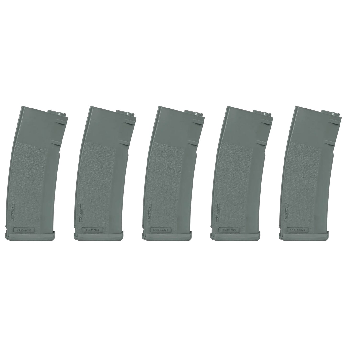 Zestaw 5 magazynków ASG Specna Arms S-Mag Mid-Cap - Chaos Grey